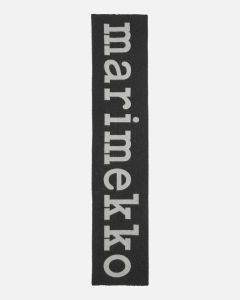 marimekko-naisten-huivi-lieddi-logo-musta-kuosi-1