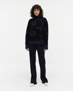 marimekko-naisten-neule-rudia-unikko-villaneulepusero-musta-kuosi-1