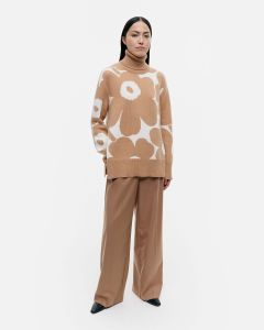 marimekko-naisten-neulepusero-opaakki-unikko-beige-kuosi-1