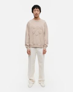 marimekko-unisex-collegepaita-leiot-unikko-paddede-beige-kuosi-1