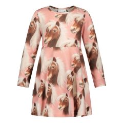 metsola-lasten-mekko-pony-sweet-rose-dress-vaaleanpunainen-kuosi-1