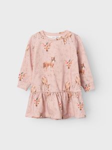 name-it-lasten-mekko-nmfobambi-sweat-dress-vaaleanpunainen-kuosi-1