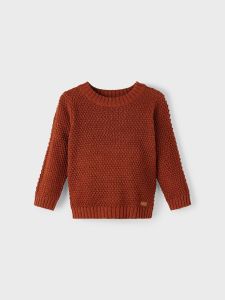 name-it-lasten-neulepaita-oret-ls-knit-tummanruskea-1