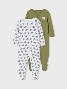 name-it-lasten-pyjama-loden-green-vihrea-kuosi-1
