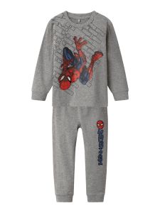 name-it-lasten-pyjama-nmmorv-spiderman-nightset-vaaleanharmaa-1