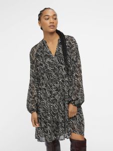 object-naisten-mekko-k-objmila-gia-l-s-dress-noos-musta-kuosi-1