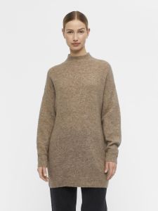 object-naisten-tunika-objellie-l-s-knit-tunic-vaalea-beige-1