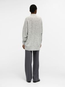 object-naisten-tunika-objellie-l-s-knit-tunic-vaaleanharmaa-2