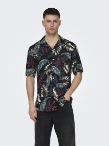 only-and-sons-miesten-kauluspaita-wayne-life-viscose-shirt-musta-kuosi-1