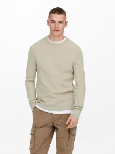 only-and-sons-miesten-neule-phil-structure-knit-beige-1