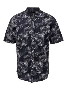 only-and-sons-paita-bes-reg-slub-leaf-shirt-sininen-kuosi-2