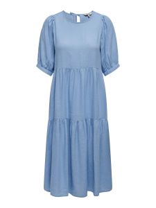 only-naisten-mekko-onlcaro-2-4-linen-midi-dress-vaaleansininen-1