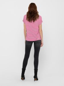 only-naisten-t-paita-onlmoster-stripe-s-s-o-neck-top-jrs-raidallinen-pinkki-2