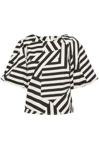 part-two-naisten-pusero-estermarine-blouse-mustavalkoinen-1