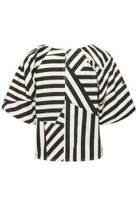 part-two-naisten-pusero-estermarine-blouse-mustavalkoinen-2
