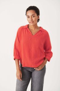 part-two-naisten-pusero-nari-blouse-100-linen-oranssi-1