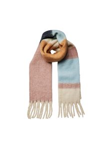 pieces-naisten-huivi-pcbea-long-scarf-noos-vaaleanpunainen-kuosi-1