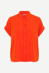 samsoe-and-samsoe-naisten-lyhythihainen-kauluspaita-majan-ss-shirt-9942-oranssi-1
