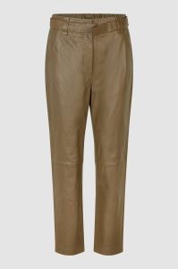 second-female-naisten-nahkahousut-lindie-leather-new-trousers-khaki-2
