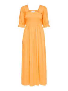 selected-femme-mekko-slfjuana-ulrikke-2-4-smock-ankle-dress-oranssi-1