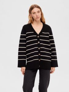 selected-femme-naisten-neuletakki-k-slfliva-ls-long-knit-cardigan-noos-raidallinen-musta-1