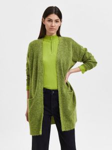 selected-femme-naisten-neuletakki-lulu-new-knit-long-cardigan-ruohonvihrea-1
