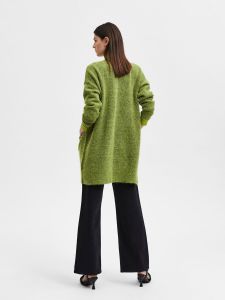 selected-femme-naisten-neuletakki-lulu-new-knit-long-cardigan-ruohonvihrea-2