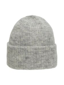 selected-femme-naisten-pipo-slfmaline-knit-beanie-noos-vaaleanharmaa-1