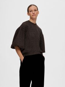 selected-femme-naisten-toppi-slfagnethe-2-4-o-neck-jaquard-top-musta-kuosi-1