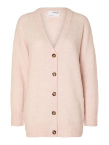 selected-femme-neuletakki-slfmaline-ls-knit-long-vaaleanpunainen-1