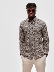 selected-kauluspaita-slim-ethan-aop-shirt-mustavalkoinen-1
