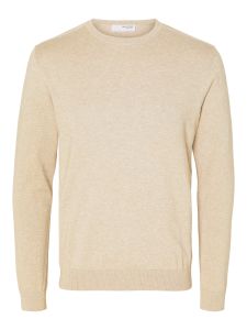 selected-miesten-neule-berg-crew-neck-vaalea-beige-1