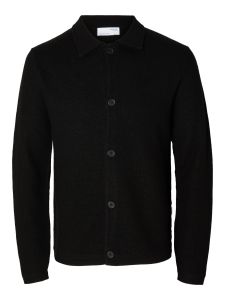 selected-miesten-neuletakki-reason-ls-knit-boiled-wool-musta-1