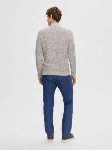 selected-miesten-neuletakki-vince-knit-bubble-full-zip-harmaa-2