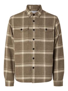 selected-miesten-paitatakki-loose-pablo-ls-check-ruskea-ruutu-1