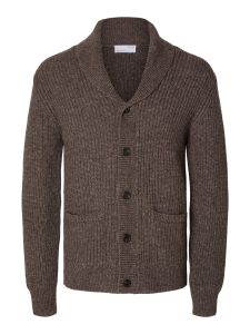 selected-neuletakki-land-ls-knit-shawl-neck-tummanruskea-1