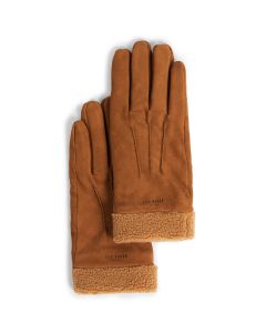 ted-baker-miesten-kasineet-ryght-nubuck-fleece-lined-gloves-keskiruskea-1