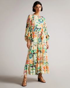 ted-baker-naisten-maksimekko-kiyrie-dress-valkopohjainen-kuosi-1