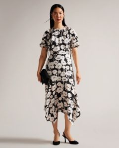 ted-baker-naisten-mekko-abriee-dress-mustavalkoinen-1