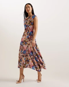 ted-baker-naisten-mekko-slanno-dress-musta-kuosi-1