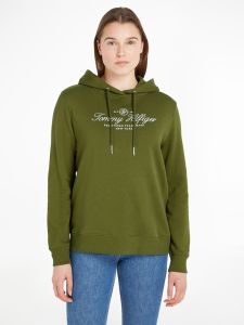 tommy-hilfiger-huppari-regular-hilfiger-script-hoodie-armeijanvihrea-1