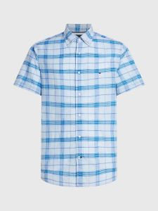 tommy-hilfiger-kauluspaita-co-li-tonal-check-rf-shirt-sininen-ruutu-2