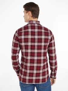 tommy-hilfiger-miesten-kauluspaita-brushed-tommy-tartan-small-shirt-punainen-ruutu-2