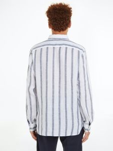tommy-hilfiger-miesten-kauluspaita-linen-triple-stripe-shirt-raidallinen-sininen-2