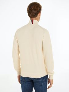 tommy-hilfiger-miesten-neulepusero-oval-structure-half-zip-valkoinen-2