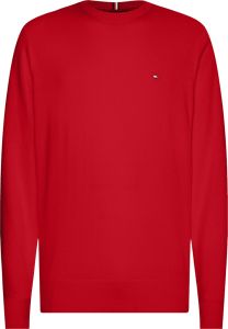 tommy-hilfiger-miesten-neulepusero-pima-org-ctn-cashmere-crew-punainen-1