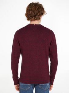 tommy-hilfiger-miesten-neulepusero-pima-org-ctn-cashmere-crew-viininpunainen-2