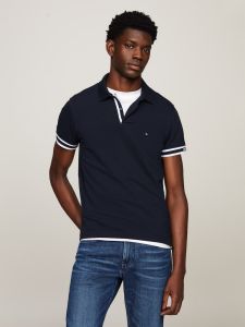 tommy-hilfiger-miesten-pikeepaita-monotype-cuff-slim-fit-polo-tummansininen-1