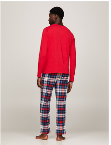 tommy-hilfiger-miesten-pyjama-ls-pant-set-flannel-punainen-2