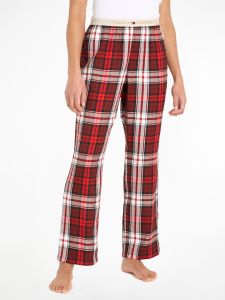 tommy-hilfiger-naisten-flanelliset-olohousut-th-flannel-pant-punainen-ruutu-1